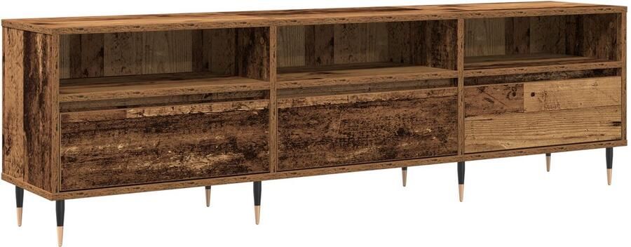 VidaXL TV-meubel Oude Hout 150x30x44 5 cm Gefabriceerd Hout