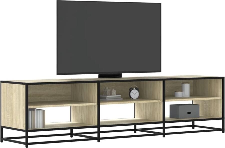 VidaXL Tv-meubel Sonoma Eiken 180x40x46 cm Tv-meubel Salontafel Houten Tv-kast Media Kast Opbergkast
