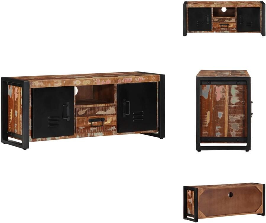 VidaXL Tv-meubel Tv-kasten Tv-standaard Tv-dressoir Tv-meubel 100x30x40 cm massief gerecycled hout