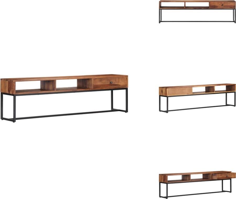 VidaXL Tv-meubel Tv-kasten Tv-standaard Tv-standaards Tv-meubel 160x30x45 cm massief sheeshamhout