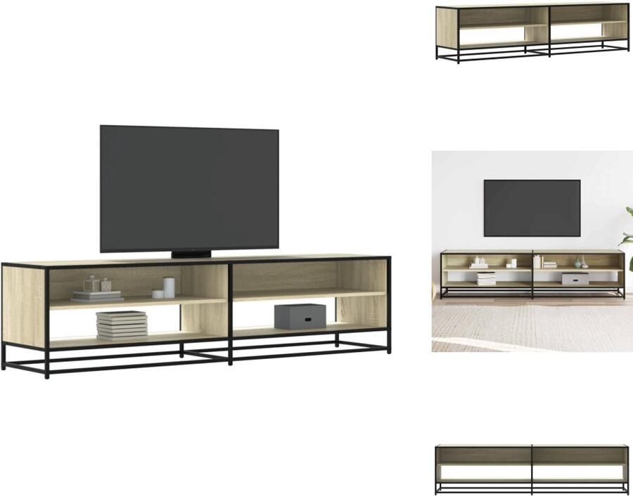 VidaXL Tv-meubel Tv-meubelen Tv Kast Opbergkast Tv-meubel 180 5x40x46 cm bewerkt hout sonoma eikenkleurig