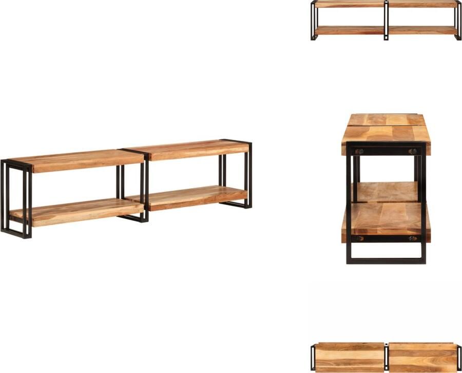 VidaXL Tv-meubel Tv-meubels Tv-kast Hifi-kast Tv-meubel 160x30x40 cm massief acaciahout