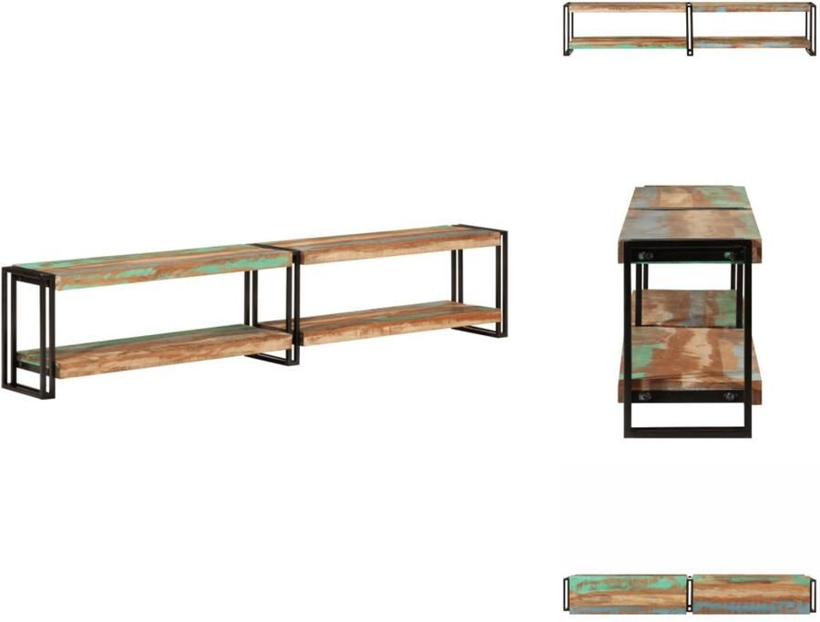 VidaXL Tv-meubel Tv-meubels Tv-kast Hifi-kast Tv-meubel 200x30x40 cm massief gerecycled hout