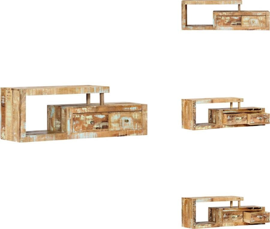 VidaXL Tv-meubel Tv-meubels Tv-kast Tv-kasten Tv-meubel 120x30x40 cm massief gerecycled hout