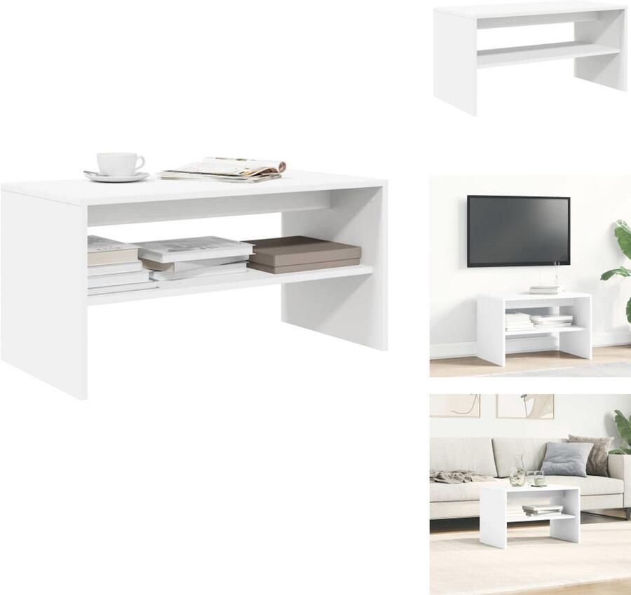 VidaXL TV-meubel TV-meubels -TV-meubel Televisiemeubel Tv-meubel 60x40x40 cm bewerkt hout wit