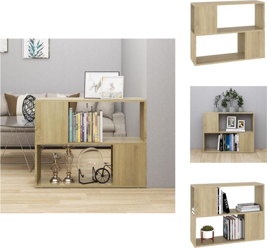VidaXL Tv-meubel Tv-meubels Tv Meubel Tv Meubels Tv-meubel 80x24x63 cm bewerkt hout sonoma eikenkleurig