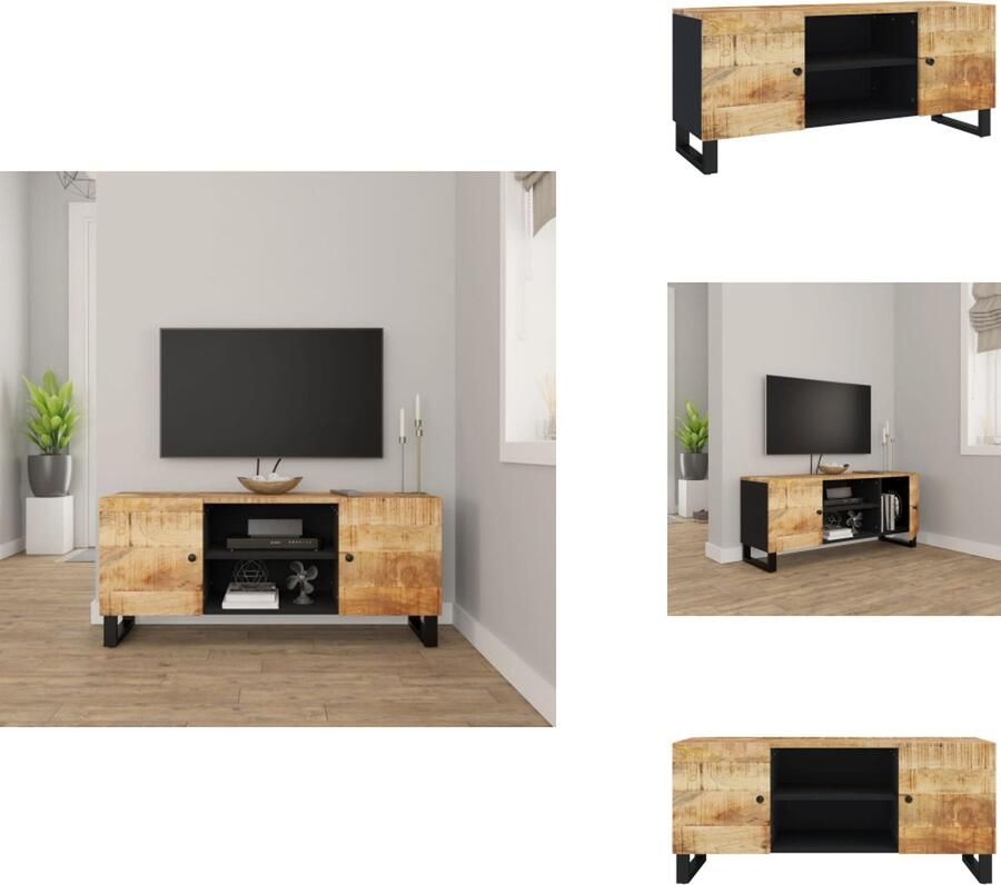 VidaXL Tv-meubel Tv-meubels Tv-meubel Tv Unit Tv-meubel 105x33x46cm massief mangohout