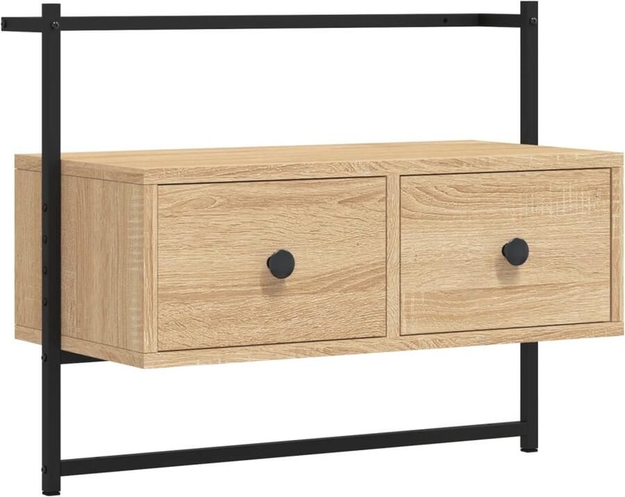 VidaXL -Tv-meubel-wandgemonteerd-60 5x30x51-cm-hout-sonoma-eikenkleurig
