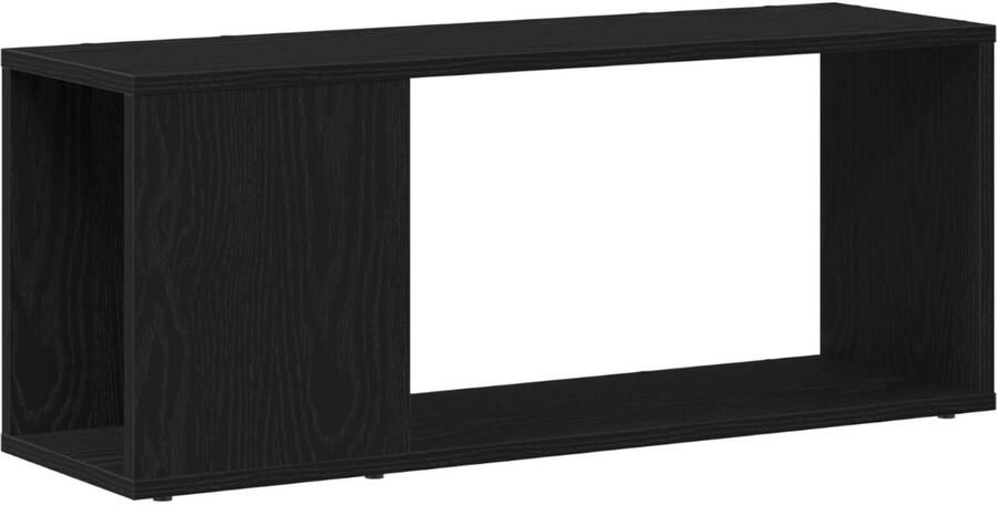 VidaXL Entertainmentcentrum Zwart 80 x 24 x 32 cm Bewerkt hout
