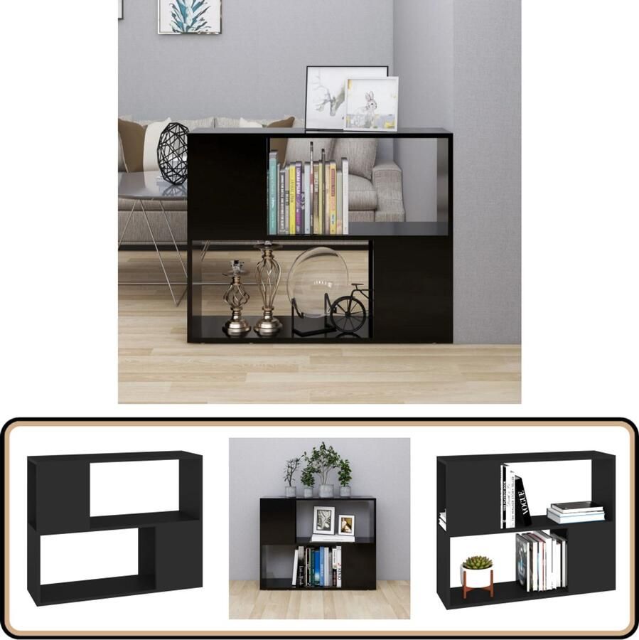 VidaXL Tv-meubel Zwart 80x24x63 cm Bewerkt hout Televisiesecretaris Tv-meubel Salontafel Woonkamerinrichting Houten Tv-stand