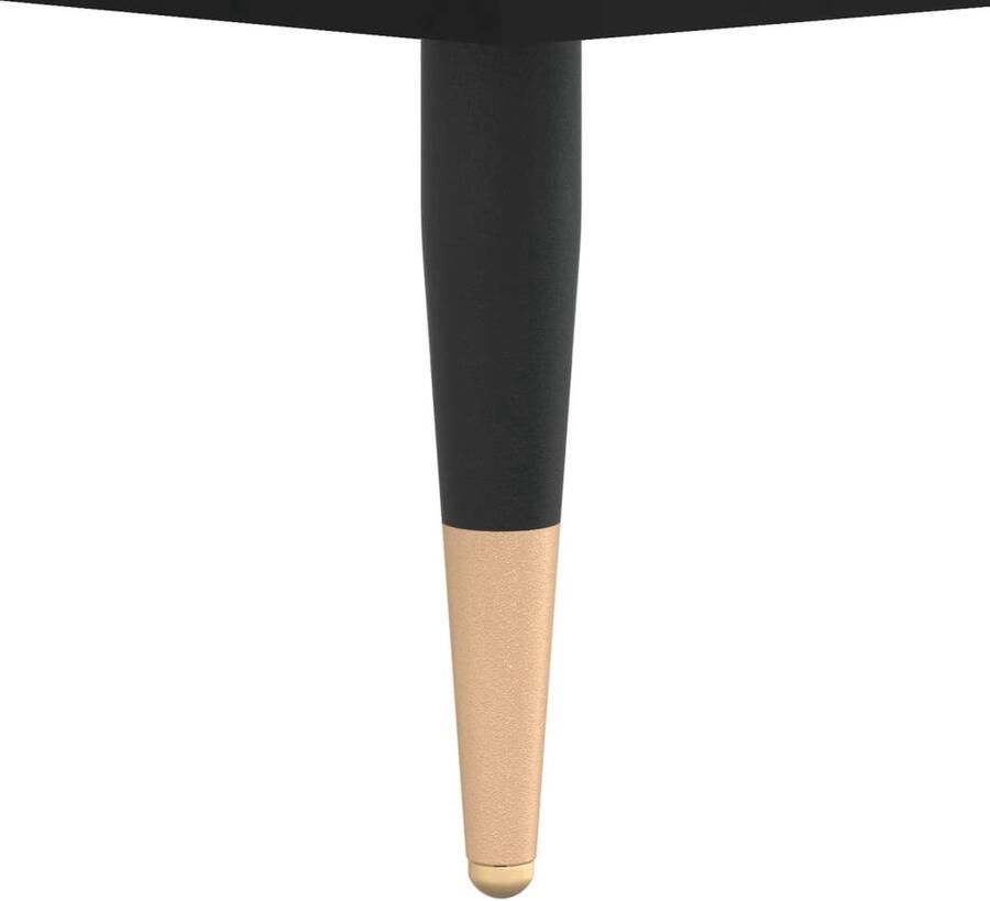 VidaXL Tv-meubel Zwart Bewerkt hout 150x30x50 cm TV Kast Mediakast Salontafel Zwarte Kast Houten Kast Opbergkast Entertainment Center