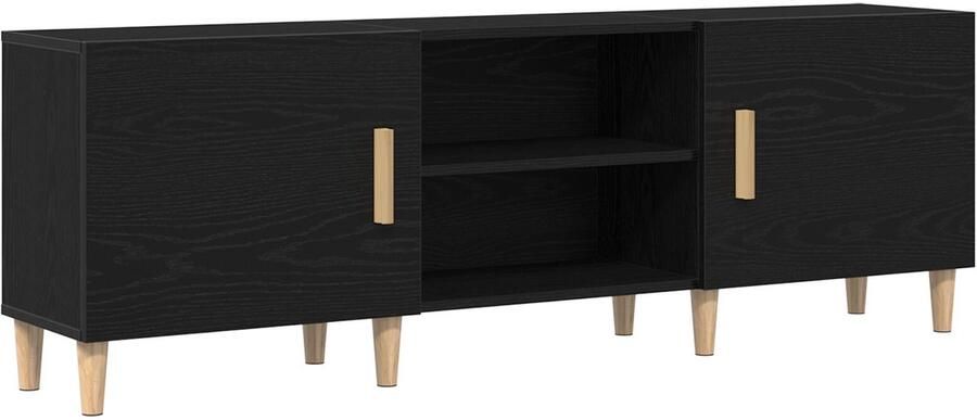 VidaXL TV-kast Zwart eiken Samengesteld hout 150 2 × 30 3 × 50 2 cm