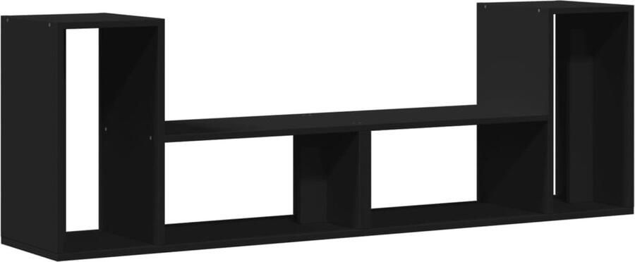 VidaXL -Tv-meubelen-2-st-75x30x50-cm-bewerkt-hout-zwart - Foto 2
