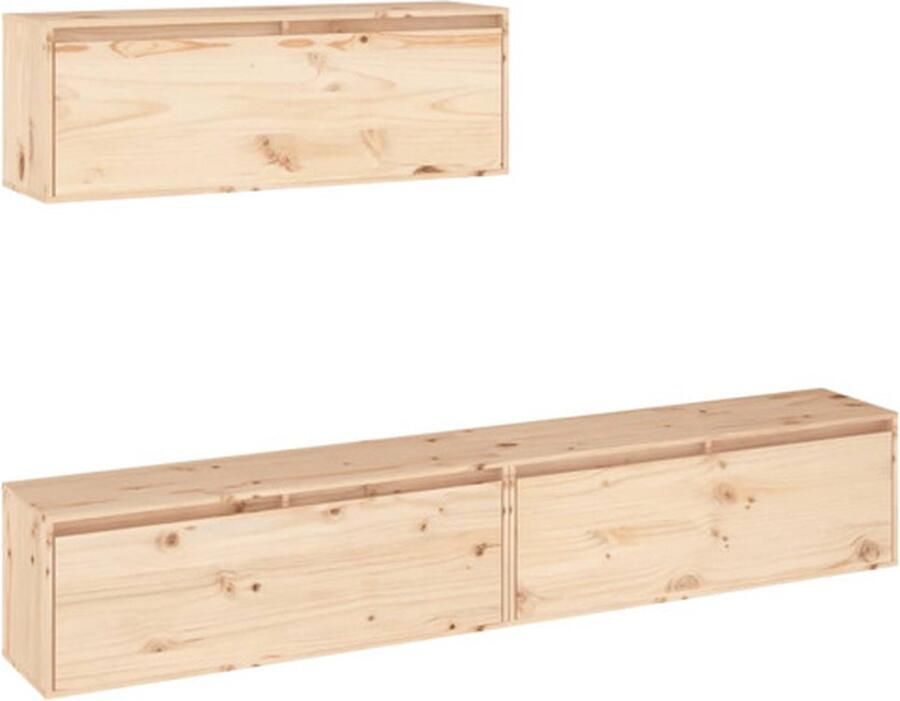 VidaXL -Tv-meubelen-3-st-massief-grenenhout - Foto 2
