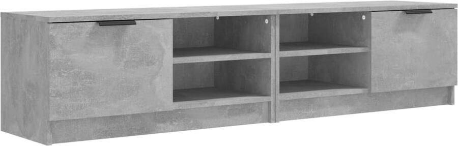 VidaXL Tv-meubels 2 stuks 80x35x36 5 cm Betongrijs Tv Meubel Tv Kast Hifi Kast Salontafel Houten Tv Stand Grijs Tv Meubel