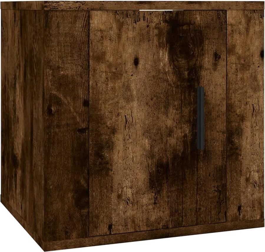 VidaXL Tv-meubelset 6-delig Gerookt Eiken Tv Kast Houten Tv Kast Tv Meubels Woonkamer Decoratie Bruine Tv Kast