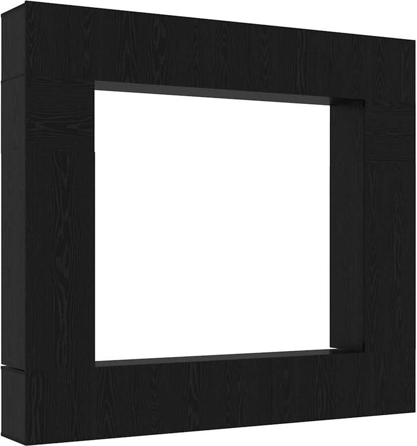 VidaXL Tv-meubelset 8 pcs Zwart eiken 100 x 30 x 30 cm Bewerkt hout