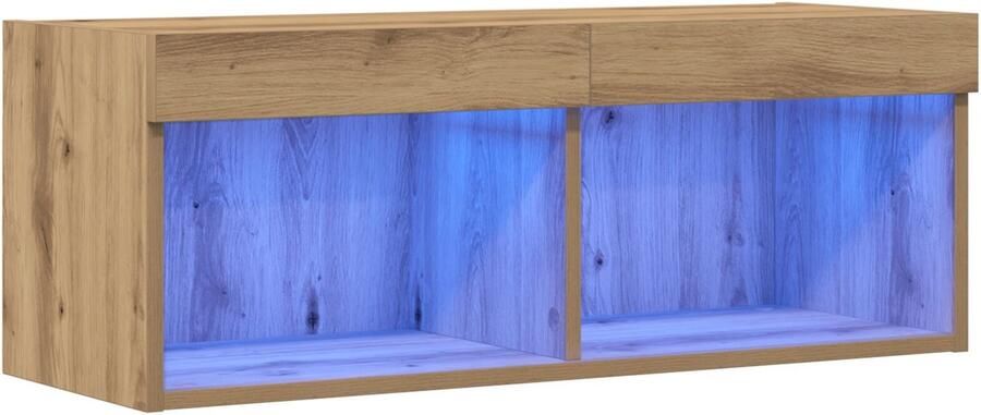 VidaXL TV Kast Artisan Eiken Spaanplaat Medium Entertainment Centrum