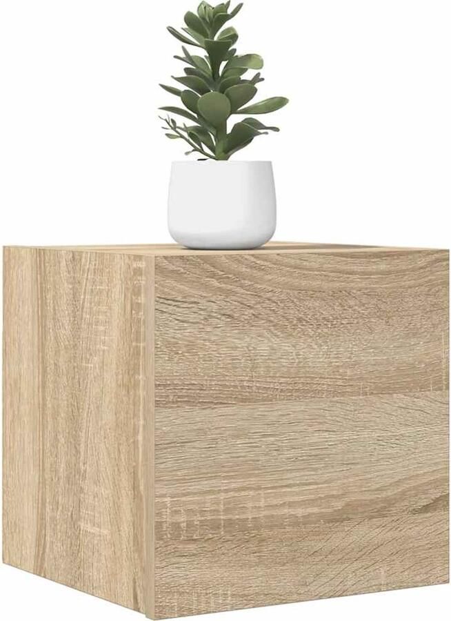 VidaXL Tv-wandmeubel 30 5x30x30 cm Sonoma eikenkleurig Televisiescherm Kast Tv Stand Tv Meubels Tv Kasten Salontafel Woonkamerdecoratie Houten Tv Kast - Foto 2