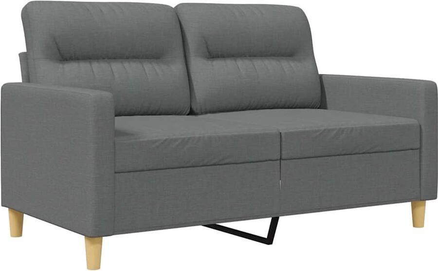 VidaXL -Tweezitsbank-120-cm-stof-donkergrijs - Foto 3