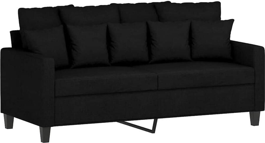 Vida XL vidaXL Tweezitsbank 140 cm stof zwart-VXL-359271 - Foto 4