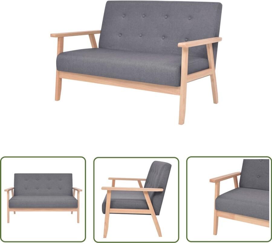 VidaXL Tweezitsbank Stof Donkergrijs Tweezitsbank Bank Grijs Donkergrijs Meubels Salontafel Woonkamerinrichting Comfortabele Bank Moderne Bank Stijlvolle Bank Budgetvriendelijke Bank Online Bank Kopen