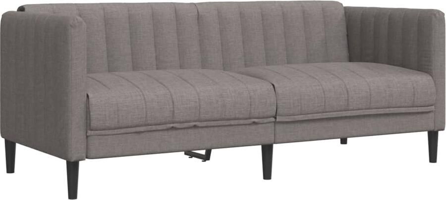 The Living Store Bank Modern Taupe 2-zits 176 x 76.5 x 74.5 cm Dik gevoerd Stevige poten Tweezitsbank Sofa Banks Kopen Lounge Meubilair Living Room Furniture - Foto 2