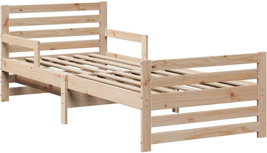 VidaXL Uitzetbare Bedbodem voor Kinderen Bruin 80 x 130 165 200 cm - Foto 3