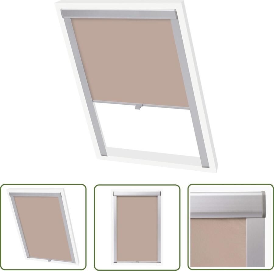 The Living Store Verduisterend Rolgordijn Beige Velux M06 306 Verduisterend Rolgordijn Velux Rolgordijn Dakraam Gordijntje Zonwering Kamerscherm