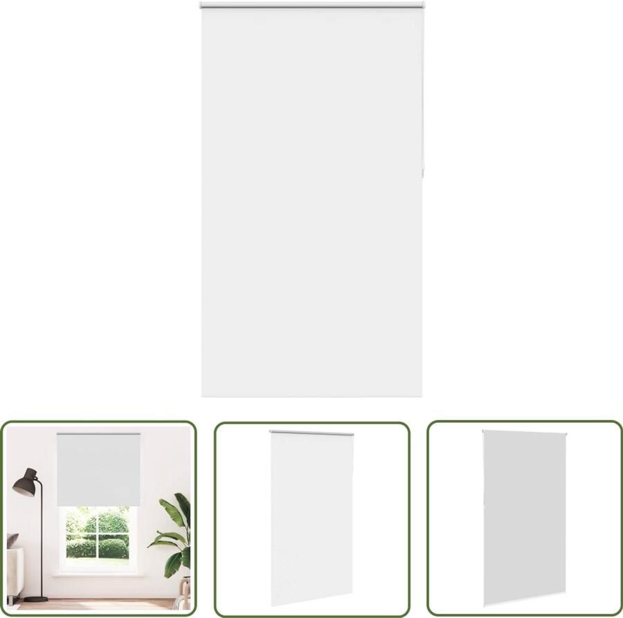 The Living Store Rolgordijn verduisterend 120x230 cm stofbreedte 116 6 cm wit Rolgordijnen Verduisterend Gordijn Kamerscherm Privacy Lichtregeling