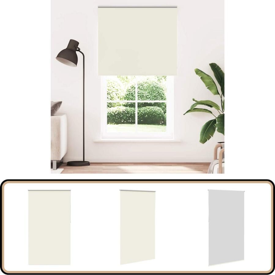 VidaXL Verduisterend Rolgordijn 125x230 cm Polyester Rolgordijn Verduisterend Privacy Lichtregeling Kamerscherm