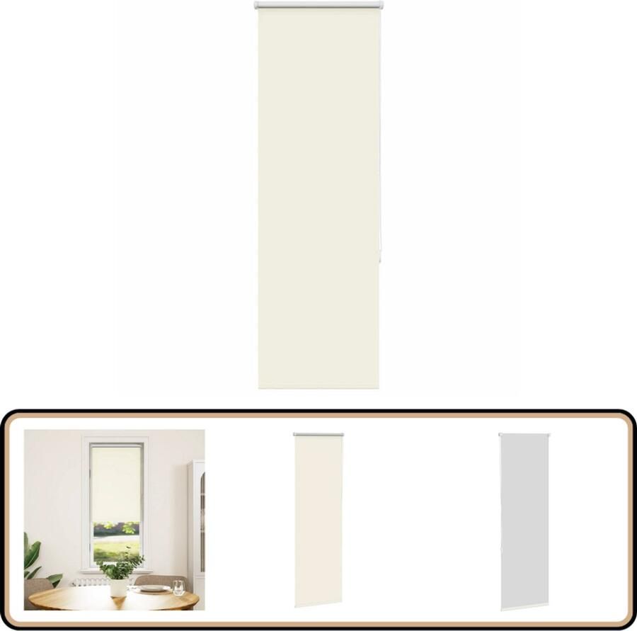 VidaXL Verduisterend Rolgordijn 40x175 cm Rolgordijn Verduisterend Gordijn Kamerscherm Privacy Lichtregeling