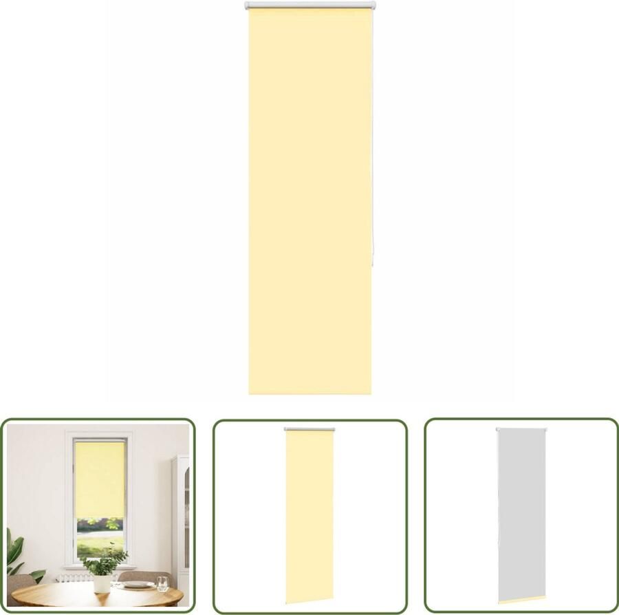 VidaXL Verduisterend Rolgordijn 55x150 cm Geel Rolgordijn Verduisterend Gordijn Kamerscherm Woonaccessoire Ramen Decoratie
