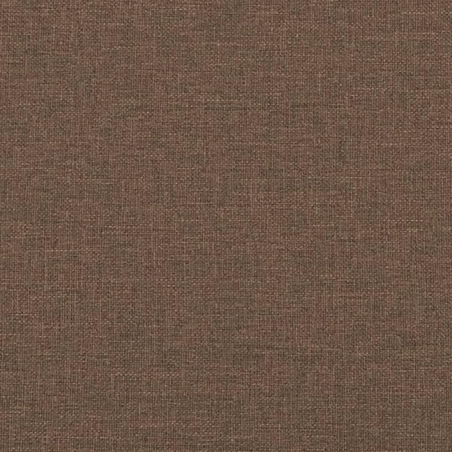 VidaXL Verstelbare Fauteuil Bruin Stof 74x99x102 cm Verstelbare hoofdsteun en voetensteun Fauteuil