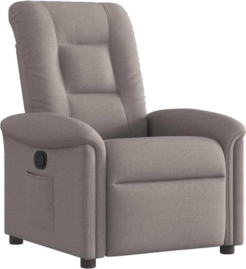 VidaXL Verstelbare Fauteuil Stof Taupe