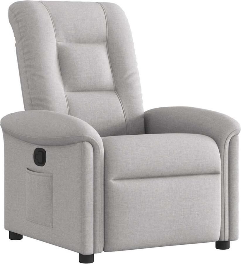 VidaXL Verstelbare Fauteuil Wolk Grijs