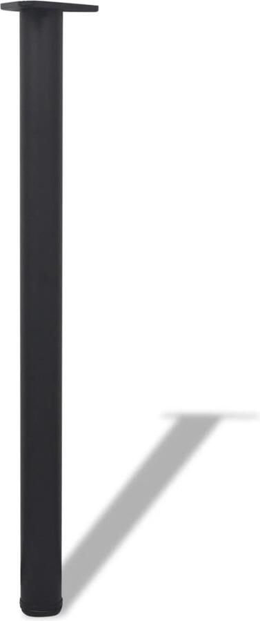 VidaXL Verstelbare Tafelpoten Zwart 870 mm Set van 4 Tafelpoten Zwart Verstelbare Tafelpoten Metalen Tafelpoten Kopen Eetkamerstoel Potten Salontafel Poten