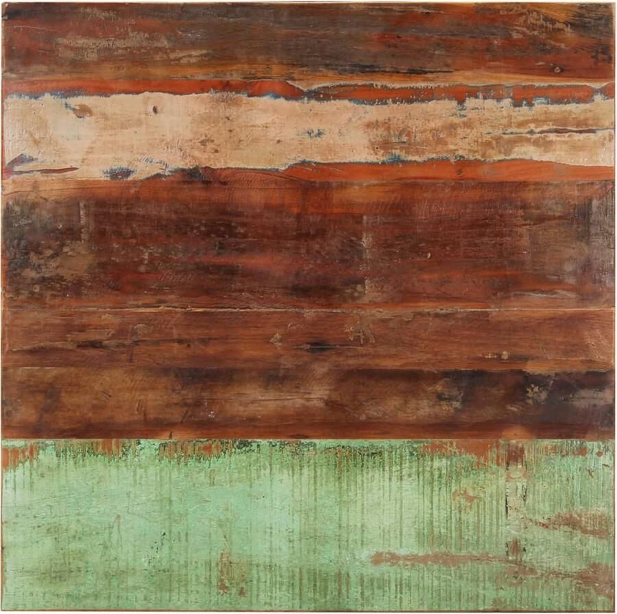 VidaXL Vierkant Tafelblad 80x80cm Gerecycled Hout Tafelblad Houten Tafelblad Tropisch Hout Gerecyclede Materialen Vintage Tafelblad Industrieel Design Landelijk Interieur Salontafel Bijzettafel - Foto 2
