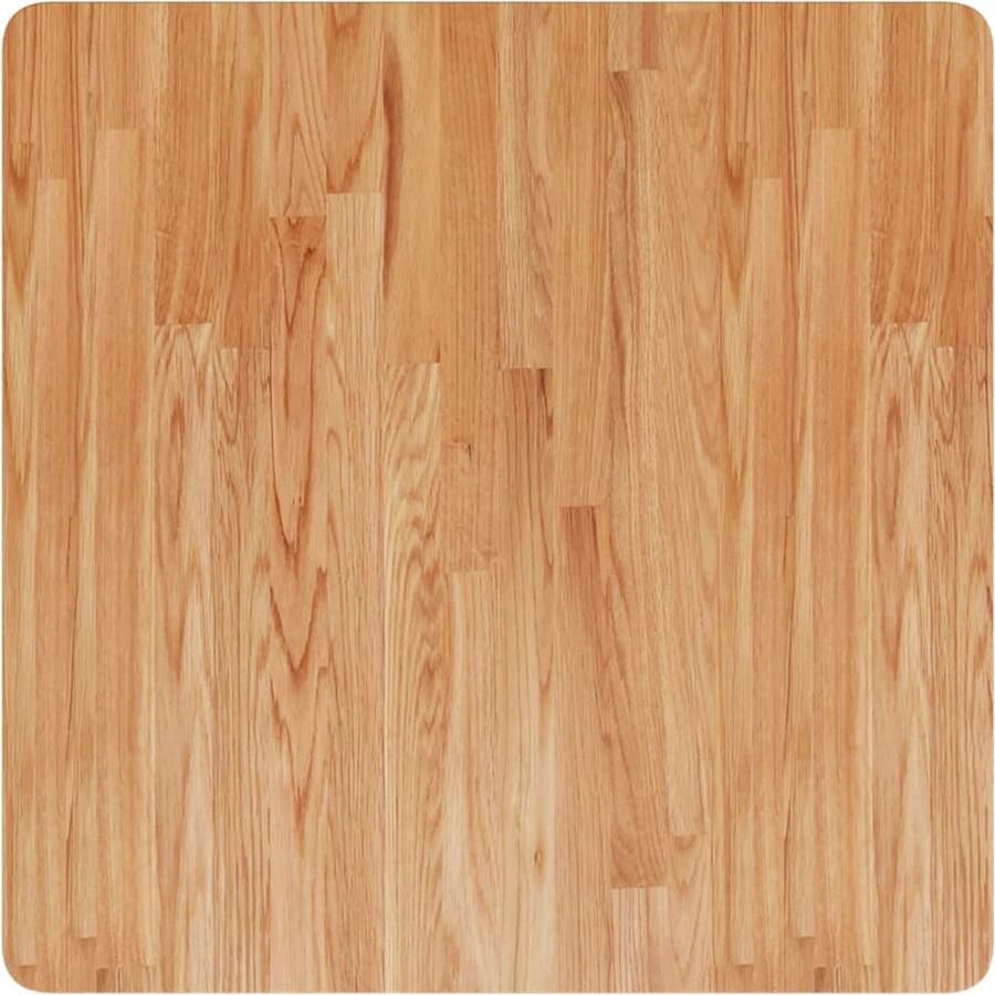VidaXL Vierkant Tafelblad Massief Eiken 70x70cm Massief Eikenhouten Tafelblad Eikenhouten Tafeltop Vintage Tafelblad Landelijke Tafelblad Rustic Tafellamp Tafelblad Kopen