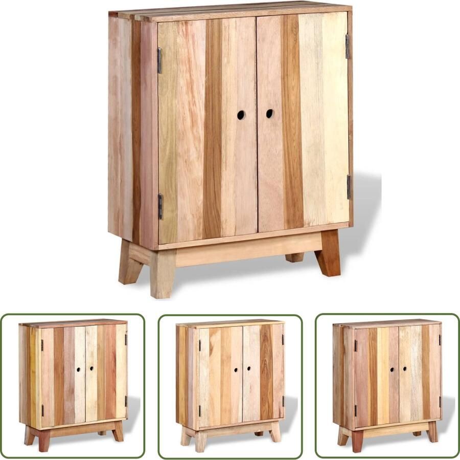 VidaXL Dressoir massief gerecycled hout Dressoir Vintage Dressoir Landelijk Dressoir Houten Dressoir Recycled Wood Furniture