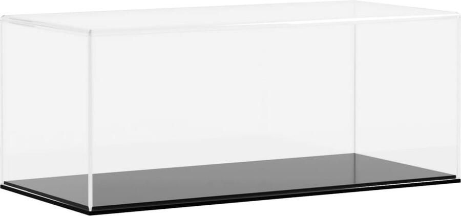 VidaXL Vitrine Transparant Acryl 34x16x14 cm Acryl Vitrine Display Case Collectie Opslag Stofdichte Vitrine Multifunctionele Vitrine