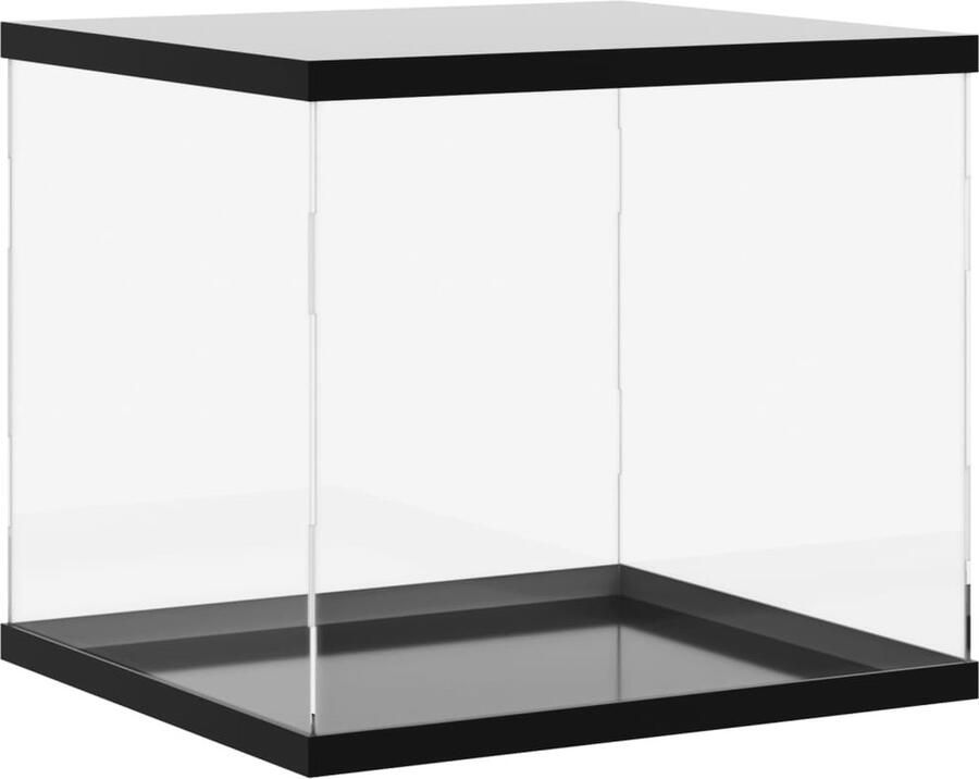 VidaXL Vitrine Transparant Acryl 40x36x35 cm Acryl Vitrine Kast Presentatiecase Collectie Opslag Stofdichte Vitrine Multifunctionele Vitrine Easy Assembly