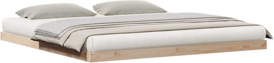 VidaXL Bedframe Natuurlijk Massief Grenenhout 200 x 210 cm Duurzaam - Foto 2