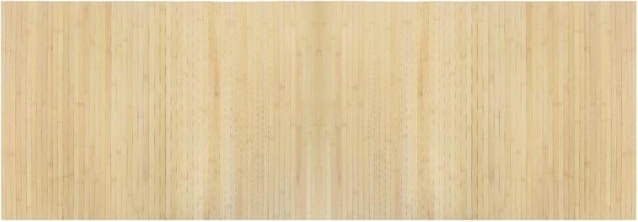 VidaXL Vloerkleden Bamboetapijt Vloerkleed rechthoekig 70x200 cm bamboe lichtnaturel Natuurlijk Tapijt Livingroom Accessoires Interieurdecoratie