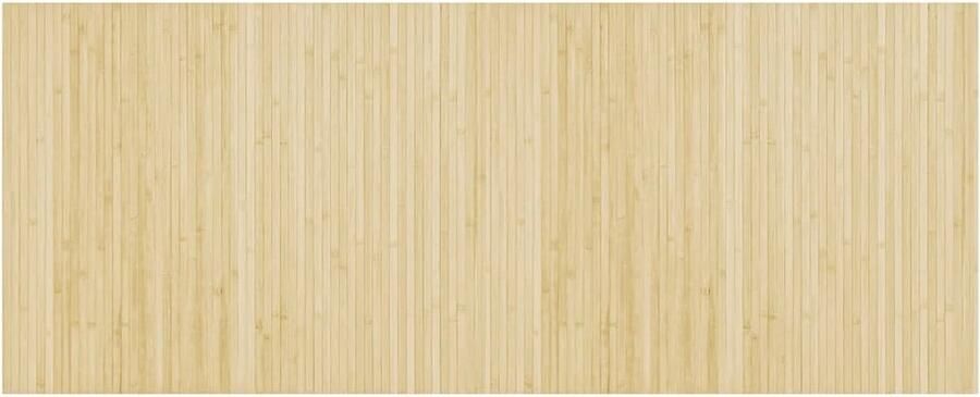VidaXL -Vloerkleed-rechthoekig-80x200-cm-bamboe-lichtnaturel