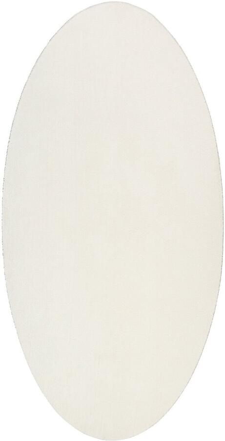 VidaXL Vloerkleden Crème Polyester 80 x 150 cm Ovaal Vloerkleed Ovaal - Foto 2