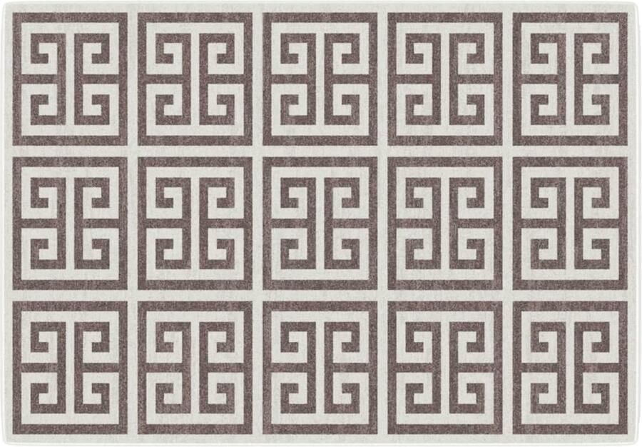 VidaXL Vloerkleed 160x230 cm Laagpolig Meerkleurig Vloerkleed Multi Colour Anti Slip Waterdicht Binnenshuis