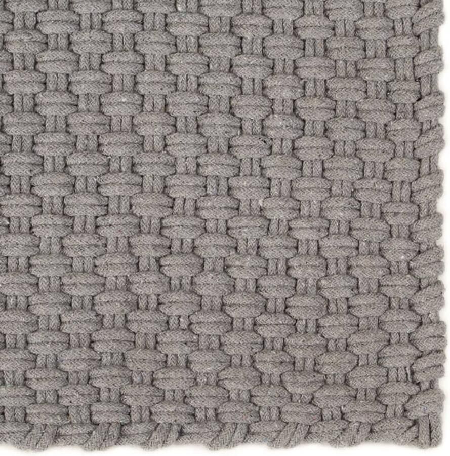 VidaXL Vloerkleed 180x250 cm Katoen Grijs Vloerkleed Katoenen Vloerkleed Grijze Vloerkleed Touwgeweven Vloerkleed Living Room Vloerkleed Slaapkamers Vloerkleed Modern Vloerkleed Groot Vloerkleed Dik Vloerkleed
