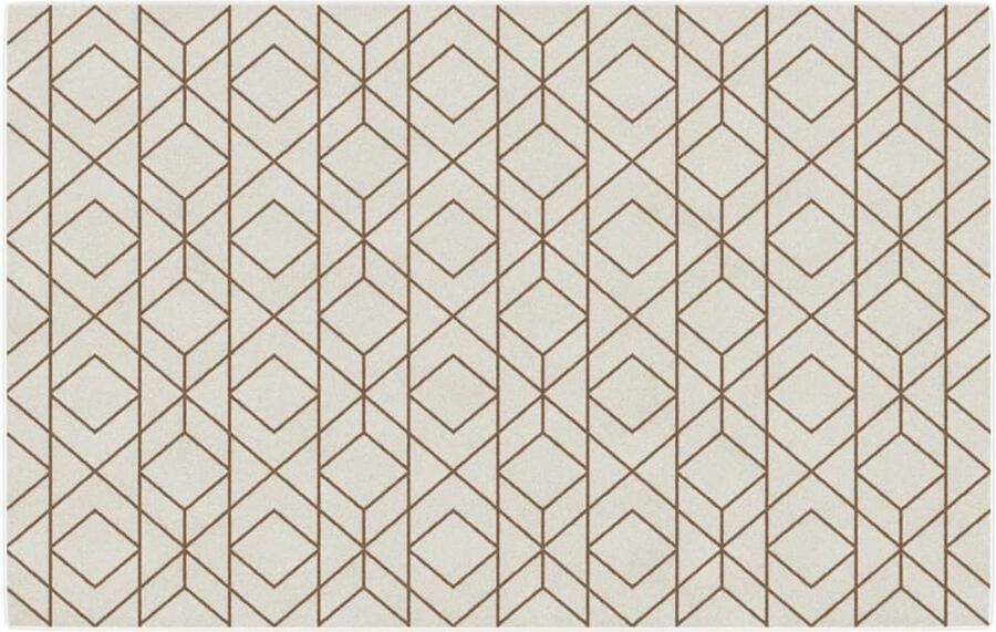 VidaXL Vloerkleed 190x300 cm Meer kleurig Binnen Buiten Vloerkleden Vloerkleed Multifunctioneel Beige Vloerkleed Geometrisch Vloerkleed Outdoor Vloerkleed - Foto 2