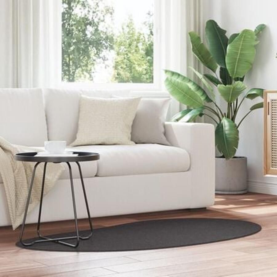 VidaXL Vloerkleden Anthraciet Polypropeen 80 x 150 cm Vloerkleed